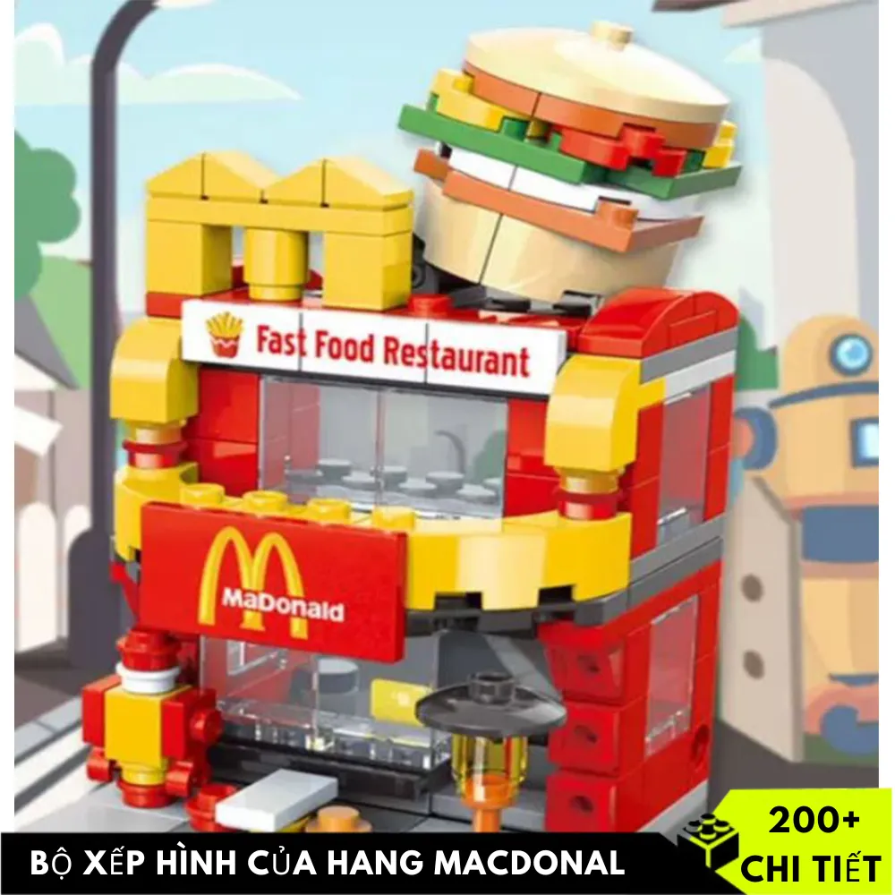 BỘ ĐỒ CHƠI XẾP HÌNH LEGO CỬA HÀNG ĐỒ ĂN NHANH_McDonald's | Lazada.vn