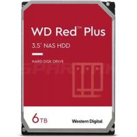 WD 6TB HDD RED PLUS NAS 5400RPM, 128MB, SATA-3 ฮาร์ดดิสก์แนส (WD60EFZX-3YEAR
)