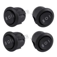 4 X AC 6A/250V 10A/125V 3 Pin SPDT ON/OFF/ON 3 Position Round Boat Rocker Switch