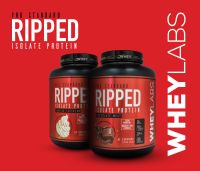 เวย์โปรตีน Whey Labs Ripped Isolate Whey Protein 4lbs - (เวย์โปรตีนลดไขมัน เสริมสร้างกล้ามเนื้อ)