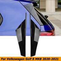 ตัวแยกหน้าต่างด้านหลัง8สำหรับ Volkswagen VW MK8 MK VIII 2020-2021 Deflector สปอยเลอร์ฝาครอบคานาร์ดอุปกรณ์ตกแต่งรถยนต์สติกเกอร์