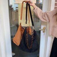 พร้อมส่ง!!!!!!!!  Suede bag แถมสายสะพายให้2แบบ สายหนังกับสายโซ่