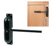 ✟❡ Black 20-70KG Zinc Alloy Adjustable Surface Mounted Automatic Spring Door Closer Door Hardware ZC013