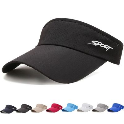 สีทึบแฟชั่นหมวกป้องกันแสงแดดยูวีหมวกกระบังกันแดดสำหรับผู้หญิงหมวกกีฬาวิ่งเทนนิสหมวกกอล์ฟฤดูร้อน Swr-065หมวกว่างเปล่า