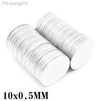 20/50/100/200/300/500/1000PCS 10x0.5mm Thin Round Strong Magnet 10mm X 0.5mm Neodymium Permanent Magnet Disc 10x0.5 N35 10x0.5