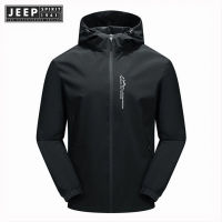 JEEP SPIRIT SPIRIT D แจ็กเก็ตลุยฝนรุ่นปี1941,เสื้อกันลมกันน้ำสำหรับใส่เล่นกีฬากิจกรรมกลางแจ้งปีนเขามีฮู้ดสำหรับผู้ชาย