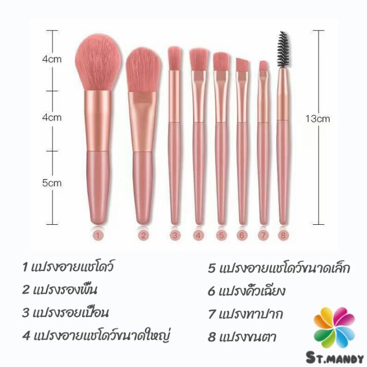 md-ชุดแปรงแต่งหน้า-8-ชิ้น-แปรงคิ้ว-แปรงปัดแก้ม-makeup-brush-set