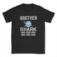 Brother Shark Doo Doo Tshirt Mens Family Gift Idea Male Tshirt Basic Tees Cotton Clothes Funny Graphic T Shirts