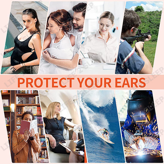 ที่อุดหูเวลานอนดีที่สุด-1-คู่-ลดเสียง-นุ่ม-ใส่สบาย-ไม่เจ็บหู-ใช้ซ้ำได้-ที่อุดหูกันเสียงกรน-ซิลิโคนอุดหูดีที่สุด-soft-silicone-earplugs