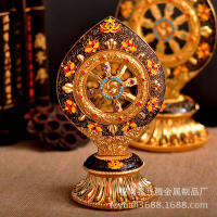 เนปาลหัตถกรรมเคลือบฝ่าหลุนสมบัติหมุนบิ๊กฝ่าหลุนจี้สูง22ซม