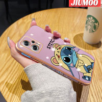 เคส JIUMOO สำหรับ Xiaomi MI Poco X4 GT Redmi K50i Redmi Note 11T Pro Plus Plus เคสลายการ์ตูนน่ารักเคสมือถือชุบหรูหราต้นฉบับเคสขอบสี่เหลี่ยมซิลิโคนนิ่มฝาปิดเลนส์เต็มป้องกันกล้องกันกระแทก