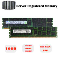 Samsung/ไมครอน Memoria RAM DDR3L/DDR3 16GB 1333 1600 1866 MHz หน่วยความจำเซิร์ฟเวอร์ PC3L/PC3-10600R PC3-12800R PC3-14900R 240Pin REG ECC RAM หน่วยความจำที่ลงทะเบียนสนับสนุน Workstation/X58/X79 Server