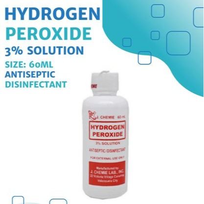 J.CHEMIE HYDROGEN PEROXIDE 3& SOLUTION-60ML | Lazada PH