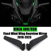 อุปกรณ์เสริมมอเตอร์ไซค์นินจา650แก้ไขปีกมองหลังลมกระจกถอยหลังสำหรับ KAWASAKI Ninja650 Ninja400 18-23