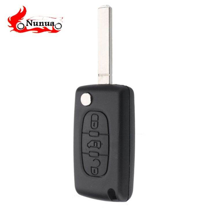 dvvbgfrdt-3-button-remote-key-housing-flip-key-fob-case-shell-w-blade-for-peugeot-for-citroen-berlingo-remote-key-case-with-blade