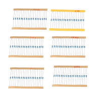 ชุดตัวต้านทาน0.25W ตัวต้านทานสำหรับการทดลองส่วนประกอบของความต้านทาน