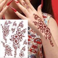 【YF】 Waterproof Temporary Tattoos for Women Henna Tattoo Stickers Mehndi Design Fake Hand Leg Sleeve Body Art Hena Tatoo