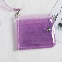 Women Purse PVC Clear Transparent Jelly Bag Mini Money Wallet Card Holder Clear Wallet Ladies Purse Wallet Jelly Card Holder