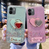 เคสสำหรับ Redmi A2 A1 โทรศัพท์ฝาหลัง กากเพชรนุ่มใสเป็นรักกระจกแต่งหน้าดวงดาวดวงจันทร์สำหรับ Redmi A2 A1 เคสใส่โทรศัพท์