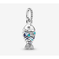 [พร้อมส่ง สินค้าแท้ ?] Pandora Blue Scaled Fish Dangle Charm