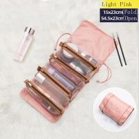 Easy Carrying Travelling  Big Contents Foldable And 4 Removeable Make Up Cosmetic Wash Bag  Organization Fixed By Velcro