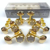 NEW Vintage 1:16 Open Gear Locking Tuning Pegs Gear Butterbean Guitar Machine Heads Tuners