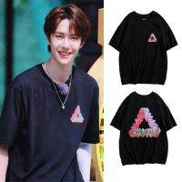 【HOT】Wang Yibo 2022ฤดูร้อนใหม่เสื้อยืดสำหรับทั้งหญิงและชายผ้าฝ้ายแขนสั้นสวมใส่เสื้อผ้าขนาดใหญ่สาวเทรนด์เสื้อนักเรียน2023 YiBo100%cotton