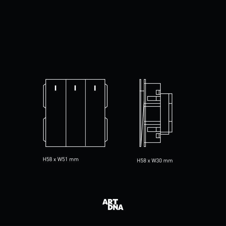 art-dna-รุ่น-a77-ชุดสวิทซ์-switch-led-1-gang-ชุดสวิทซ์-switch-led-2-gang-ชุดสวิทซ์-switch-led-3-gang-2-way-สีดำ-ปลั๊กไฟโมเดิร์น-ปลั๊กไฟสวยๆ-สวิทซ์-สวยๆ-switch-design