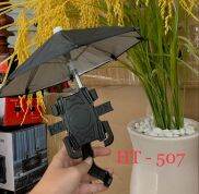 Kẹp điện thoại xe máy có dù che nắng che mưa giá rẻ HT507
