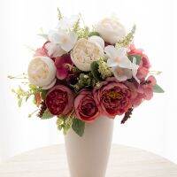 【hot】◈☌♈  Artificial Flowers Silk Bouquet Wedding Dining Table Decoration Fake