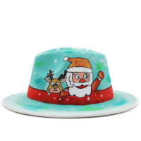 2022 New Halloween hand-painted soft hat wide brimmed hat Panama felt hat light top soft hat mens and womens hat кепка мужская