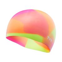 【health】 TYR Tie Dye Silicone Youth Swim Cap