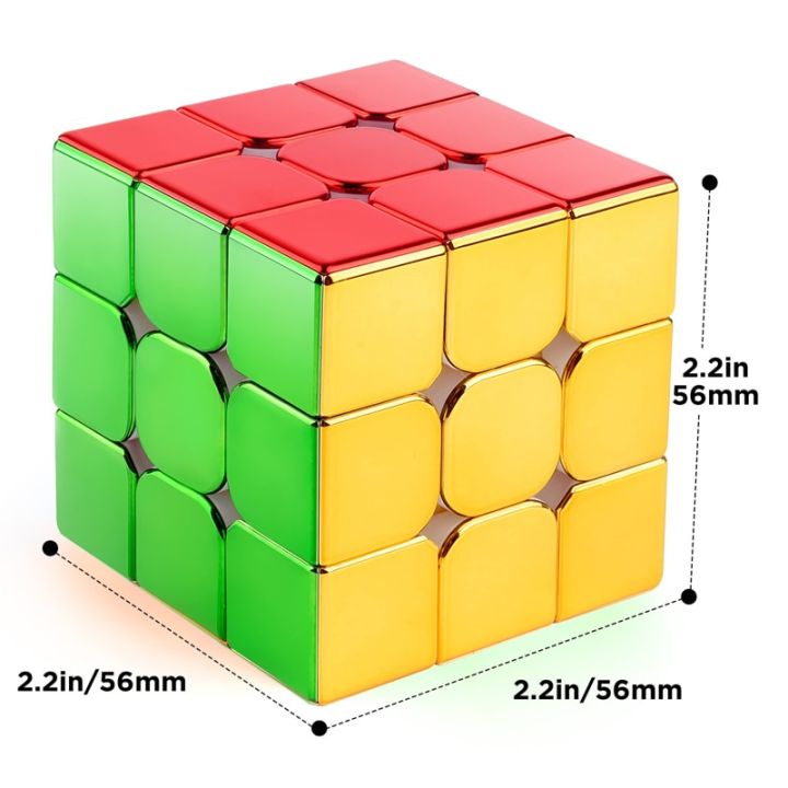 ชุบไซโคลนเด็กชาย3x3ของเล่นมายากลลูกบาศก์แม่เหล็ก3x3x3-2x2แบบมืออาชีพเกมส์ประลองความเร็ว3-3-2-2ดั้งเดิมฮังการี