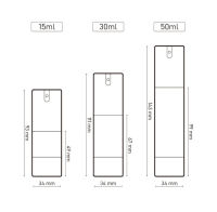 ขวดแยก15มล. ขวดขวดน้ำมันหอมระเหยเปล่าแบบแยกขนาด50มล. ขวดใส่โลชั่นขวดแยกสูญญากาศขวดน้ำเปล่าโลชั่นขวดขวดปั๊มโลชั่นผนังหนา