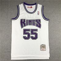 Nba Kings ไวท์ช็อคโกแลต Williams No. 55 4 Weber Retro Sw ชุดกีฬาบาสเกตบอลปักเสื้อกล้ามกีฬาชุดกีฬาบาสเกตบอลสำหรับทั้งหญิงและชาย