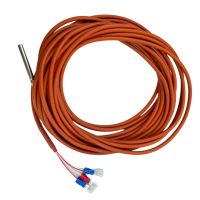 10เมตร PT1000สต็อก3สายอุณหภูมิ Sensor Thermistor ซิลิโคนเจลเคลือบ Probe 45มม. * 5มม.-50-180องศาเซนติเกรด RTDs