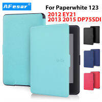 AFESAR เคสหนัง PU พรีเมี่ยมสำหรับกระดาษขาวของ Amazon Kindle 1 2 3 Ebook Ereader 2012 2013 2015 EY21ปล่อย DP75SDI2012 2013 EY21ปล่อย2015 DP75SDI การนอนหลับตื่นอัตโนมัติปลอก