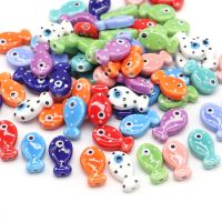 【CW】■❆♣  Fashion Fish-shaped Beads Jewelry Making Necklace 11x19mm Colorful Accessories