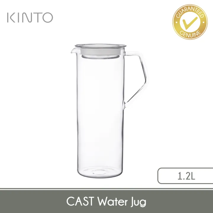 KINTO Cast Water Jug (Clear 1.2L) 21677 Uninterfering Design