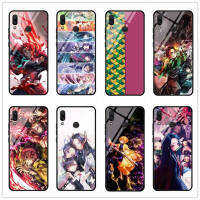 อะนิเมะ Demon Slayer สำหรับ Huawei Nova 3i/ Nova 5T: Kimetsu No Yaiba กระจกเทมเปอร์กันกระแทกแบบเต็มรูปแบบเคสโทรศัพท์แข็งเคสโทรศัพท์ (ยอมรับการปรับแต่ง)