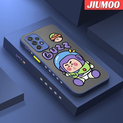 JIUMOO เคสปลอกสำหรับ Samsung Galaxy A52s 5G A52 4G A52 5G ลายการ์ตูนน่ารักฉวัดเฉวียนบางฝ้าเคสโทรศัพท์โปร่งใสซิลิโคนขอบสี่เหลี่ยมด้านข้างคลุมทั้งหมดป้องกันเลนส์กล้องเคสนิ่ม