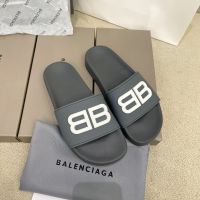 【 Box】巴Balenciaga OriginalˉLV รองเท้าแตะเรืองแสงสำหรับสตรีและผู้ชายแฟชั่นใหม่แบนผู้หญิงรองเท้าแตะผู้ชายรองเท้าแตะ