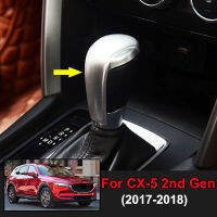 AX รถจัดแต่งทรงผม Chrome ภายในเกียร์ Shift Knob Cover Trim Cap สติกเกอร์ป้ายตกแต่งสำหรับ Mazda Cx-5 Cx5 2nd Gen KF 2017-2019