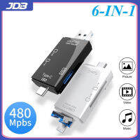 JDB All-In-One 2สีตัวอ่านการ์ด OTG USB 3.0/Type C/SD/Tf/u อะแดปเตอร์ดิสก์มัลติฟังก์ชั่นโทรศัพท์แอนดรอยด์คอมพิวเตอร์ฮับอุปกรณ์เสริม