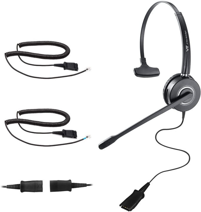 voiceplus-telephone-headset-microphone-noise-cancelling-headphone-qd-quick-disconnect-call-center-headset-with-rj09-cables-for-polycom-avaya-yealink-grandstream-phones