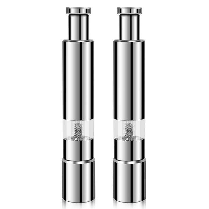 salt-and-pepper-mill-set-stainless-steel-salt-and-pepper-grinder-durable-one-hand-operation-salt-and-pepper-mill-2-pack