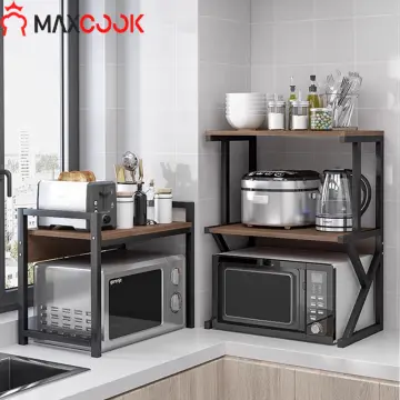 1pc Kitchen Storage Rack Telescopic Microwave Oven Holder, Double Layer  Tabletop Shelf For Home Appliances Organization