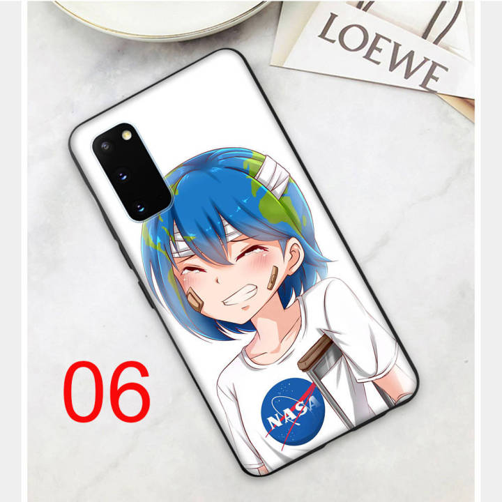 earth-chan-อ่อนนุ่ม-ซิลิโคน-เคสโทรศัพท์-หรับ-iphone-xr-7-6s-6-11-5s-xs-5-8-se-max-plus-x-pro-black-ปก