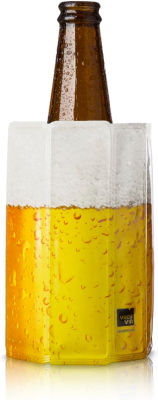 Vacu Vin Active Beer Cooler - Beer & Drinks Cooler Sleeve (0,3-0,5 l) - Rapidly Cools Beverages and Keeps Them Cold for Hours - Ideal for Beer Gifts - Quick Cooling for Endless Enjoyment - 1 Unit