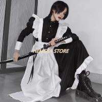 Women Maid Outfit Long Dress Apron Dress Lolita Dresses Men Clothes Unisex Cafe Costume Cosplay Anime Costumes Jujutsu Kaisen